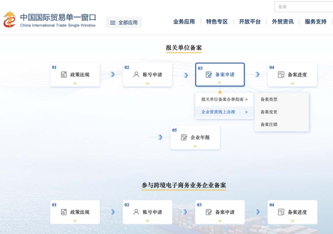 报关单位备案“一站式”办理功能正式上线